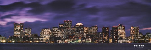 Framed Boston at Dusk Print