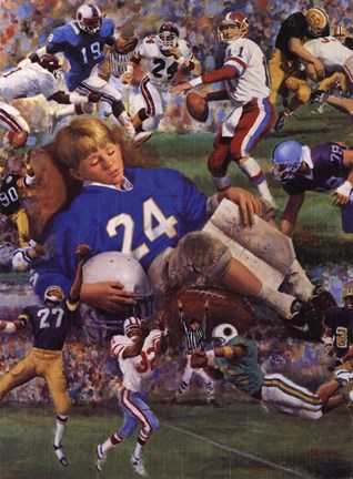 Framed Gridiron Dreams Print