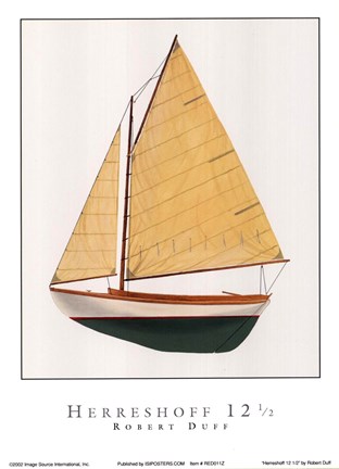 Framed Herreshoff 12 1/2 Print