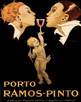 Framed Porto Ramos Pinto Print