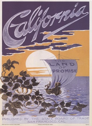 Framed California ad Print