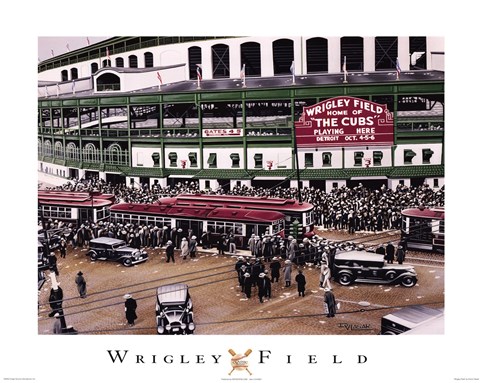 Framed Wrigley Field Print