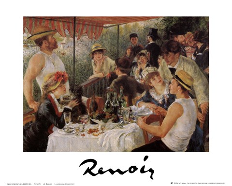 Framed Oarsmen's Breakfast Print