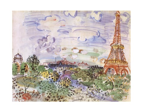 Framed La Tour Eiffel Print