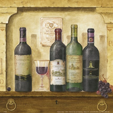 Framed Wind Bottle Cluster II Print