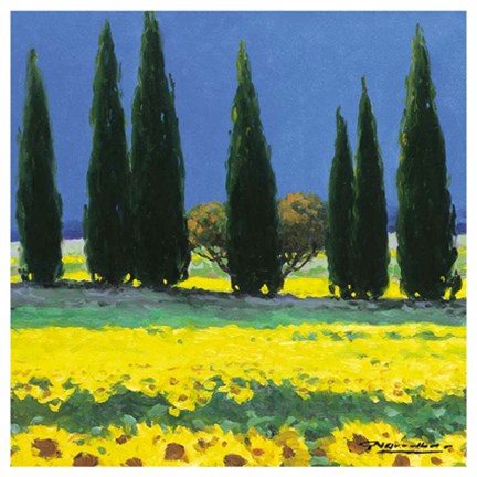 Framed FIELD OF MEMORIES I Print