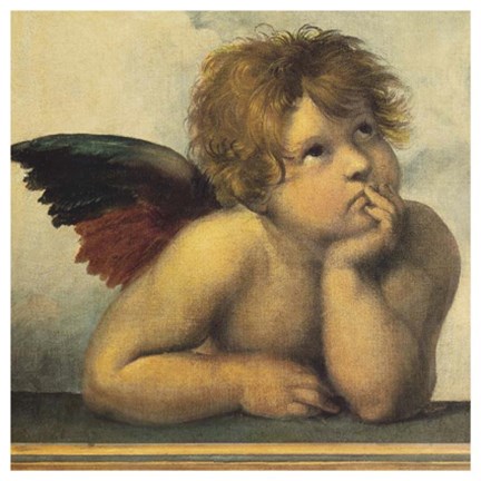 Framed CHERUBINO I Print