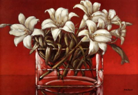 Framed White Thoughts Print