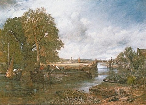 Framed View on the Stour near Dedham Print