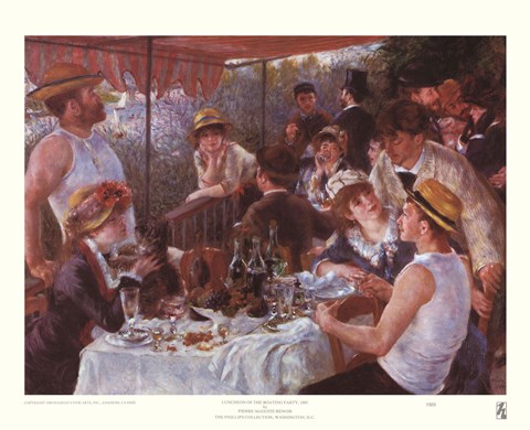 Framed Luncheon of the Boating Party Print