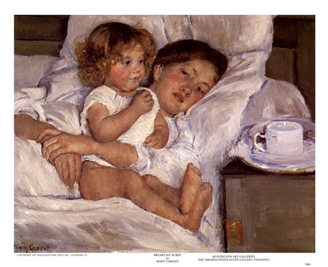 Framed Breakfast in Bed Print