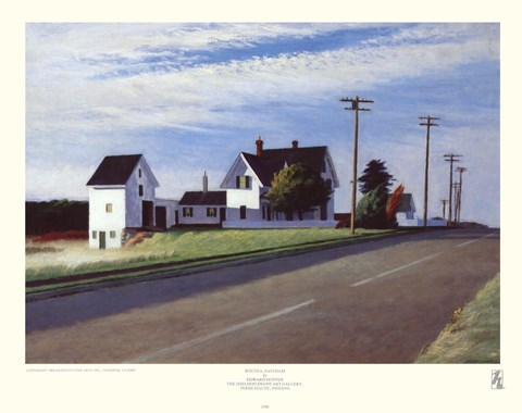 Framed Route 6, Eastham Print