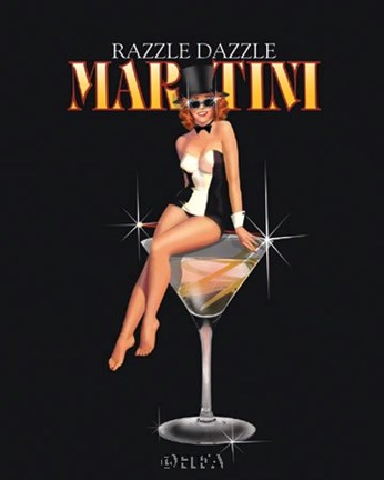 Razzle Dazzle Martini Fine Art Print by Ralph Burch at