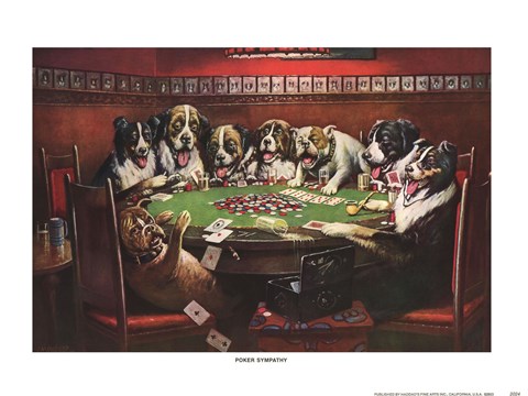 Framed Poker Sympathy Print