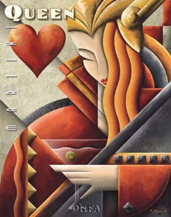 Framed Martini Queen Print