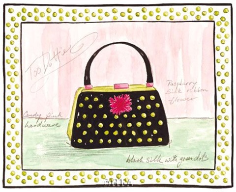 Framed Too Dottie Print