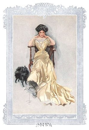 Framed Fashion Modes - Yellow Print