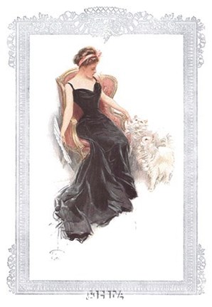 Framed Fashion Modes - Black Dress Print