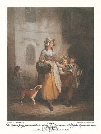 Framed Cries of London PL1 Print