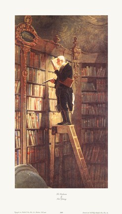 Framed Bookworm Print