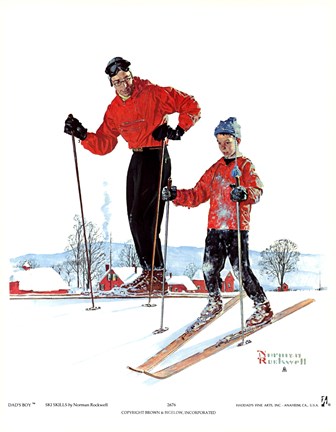 Framed Ski Skills Print