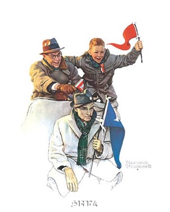 Framed Cheering the Champs Print