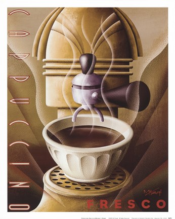 Framed Cappuccino Fresco Print