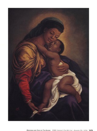 Framed Madonna &amp; Child Print