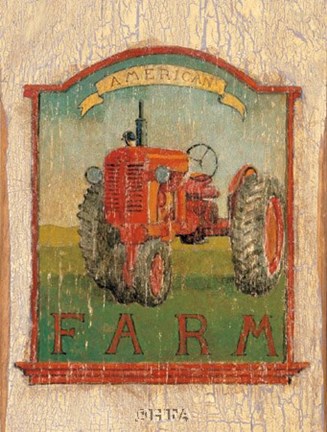 Framed American Farm Print