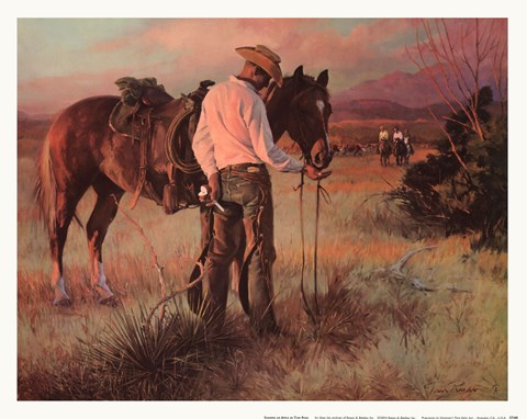 Framed Sharing an Apple Print