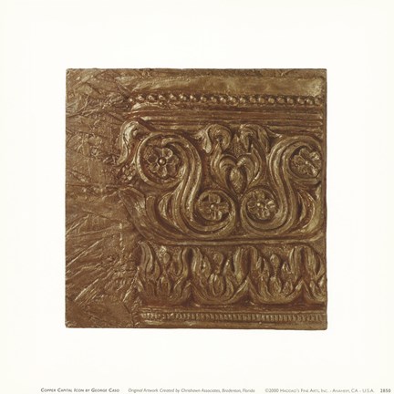 Framed Copper Capital Icon Print