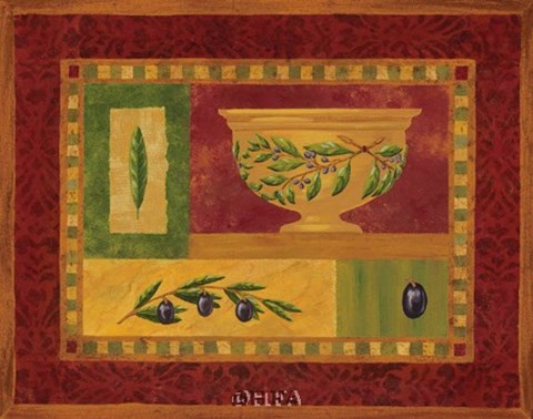 Framed Tuscan Olives II Print