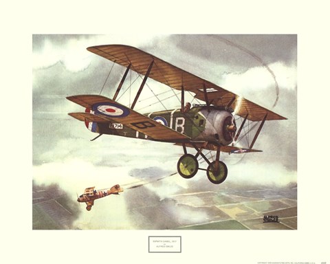 Framed Sopwith Camel, 1917 Print