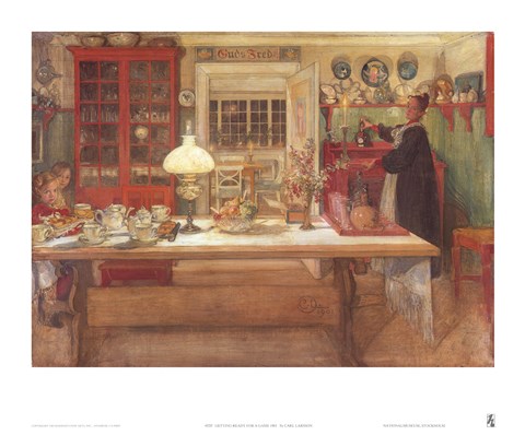 Framed Getting Ready for a Game, 1901 Print