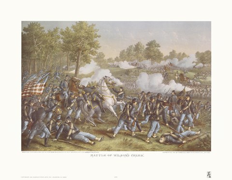 Framed Battle of Wilson's Creek Print