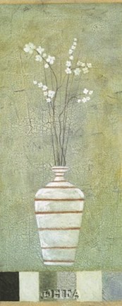 Framed Alfresco Flowers I Print