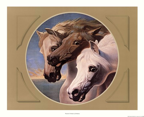 Framed Pharoah's Horses Print