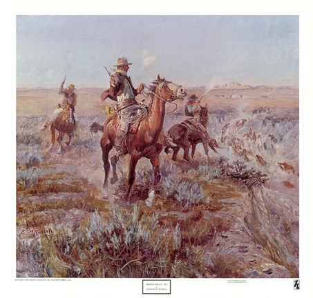 Framed Smokin' 'Em Out Print