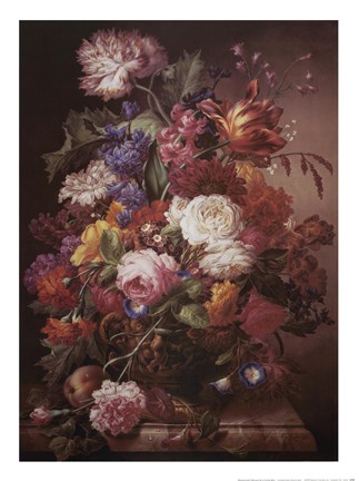 Framed Grandmother&#39;s Bouquet I Print
