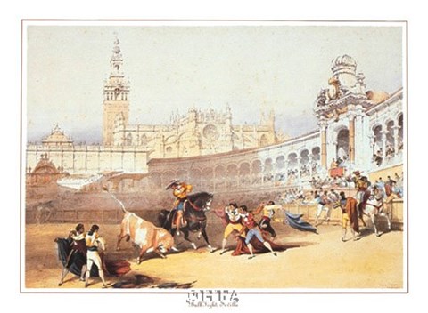 Framed Bullfight, Seville Print