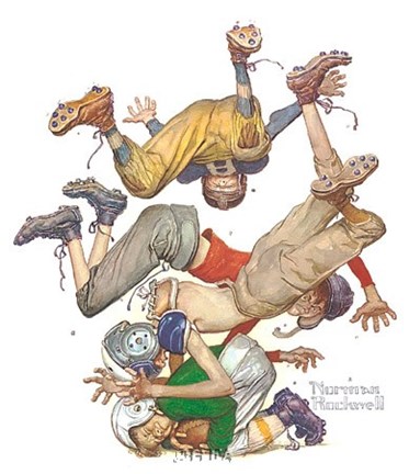 Framed First Down Print