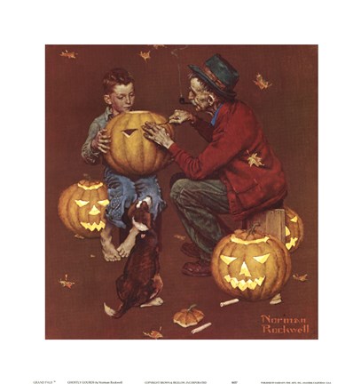 Framed Ghostly Gourds Print