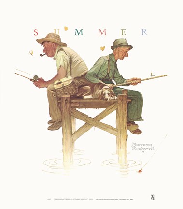 Lazy Days Fine Art Print by Norman Rockwell at