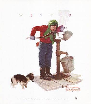 Framed Chilling Chore Print