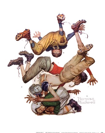 Framed First Down Print