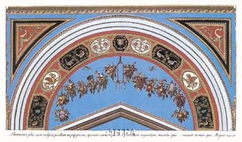 Framed Detail/Loggia in the Vatican I Print