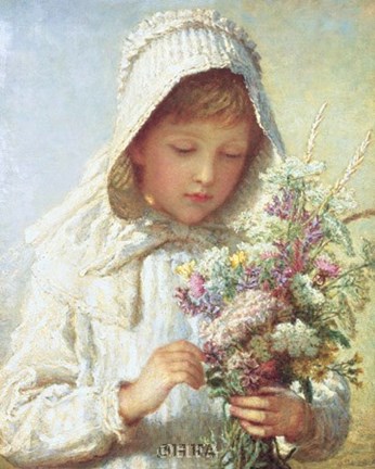 Framed Posey of Pretty Flowers Print