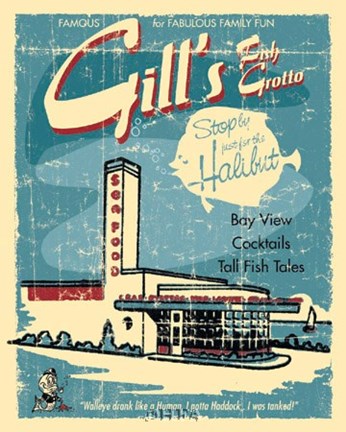 Framed Fish Grotto Print