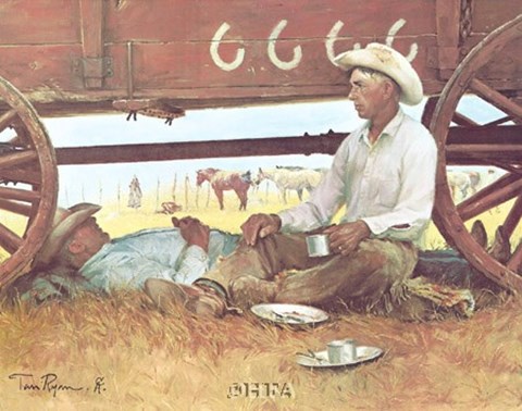 Framed Noon Break Print