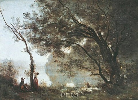 Framed Souvenir de Mortefontaine Print